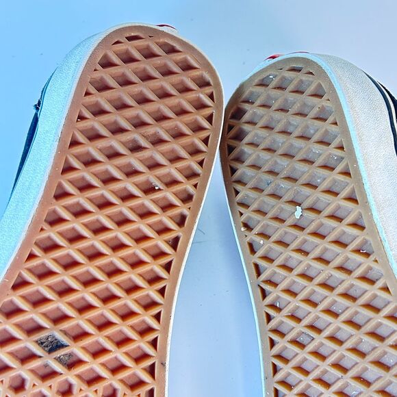 Vans Unisex Black Canvas White Detail Old Skool Sneaker Size M 10.5/W 12 - Picture 14 of 14